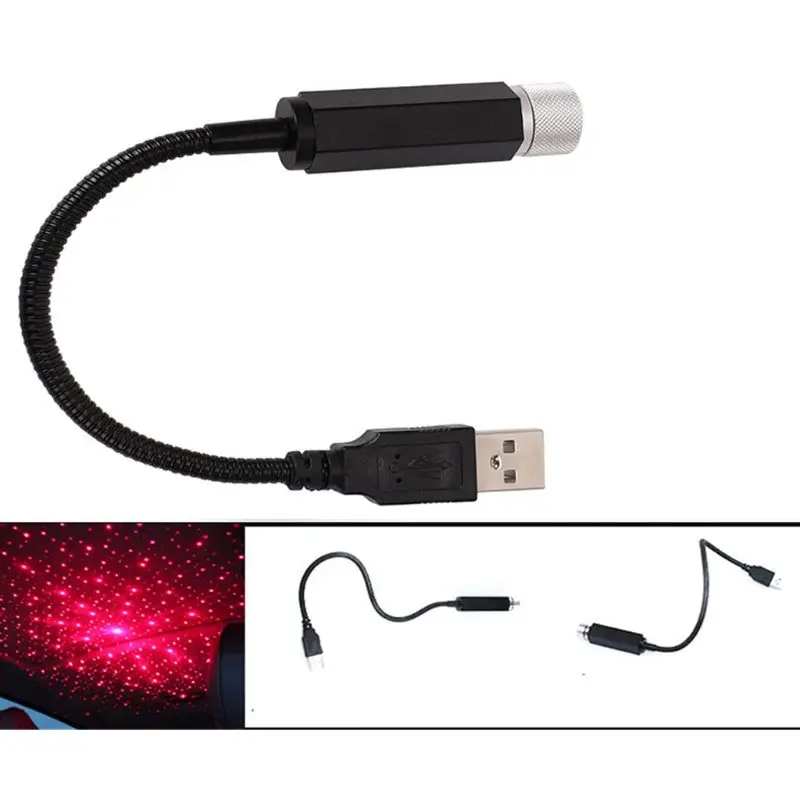 Автомобильный USB звезда красивый потолочный светильник звездное небо проекция Декор лампа крыша ночной Светильник s переносной романтическая атмосфера