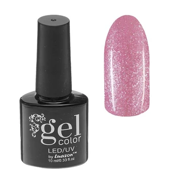 

Nail gel polish, 5284-406, three-phase, LED / UV, 10ml, color 5284-406 pink glitter