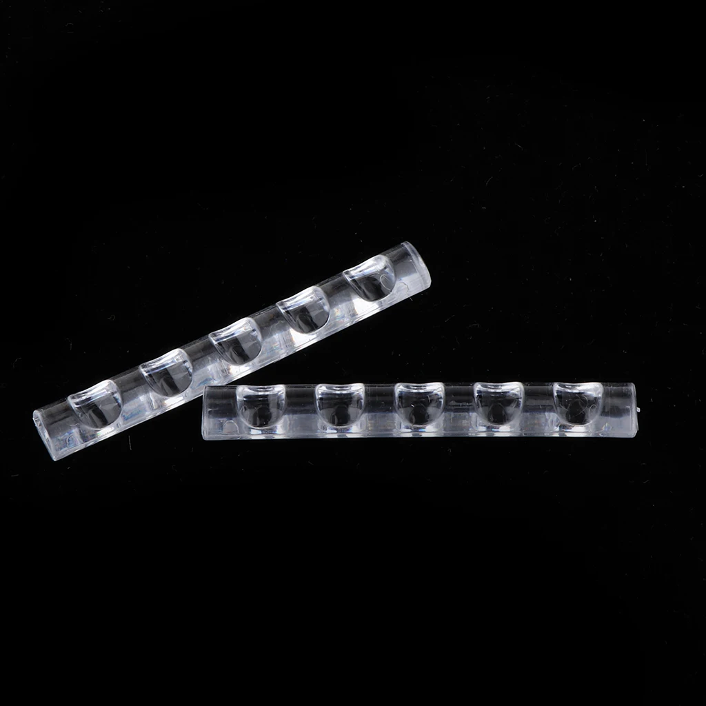 2Pcs 5 Slots Nail Art  Brush Painting Pen Holder Stand Storage Rack- Clear Acrylic Nail Art Drawing Painting Brush Pen Shelf