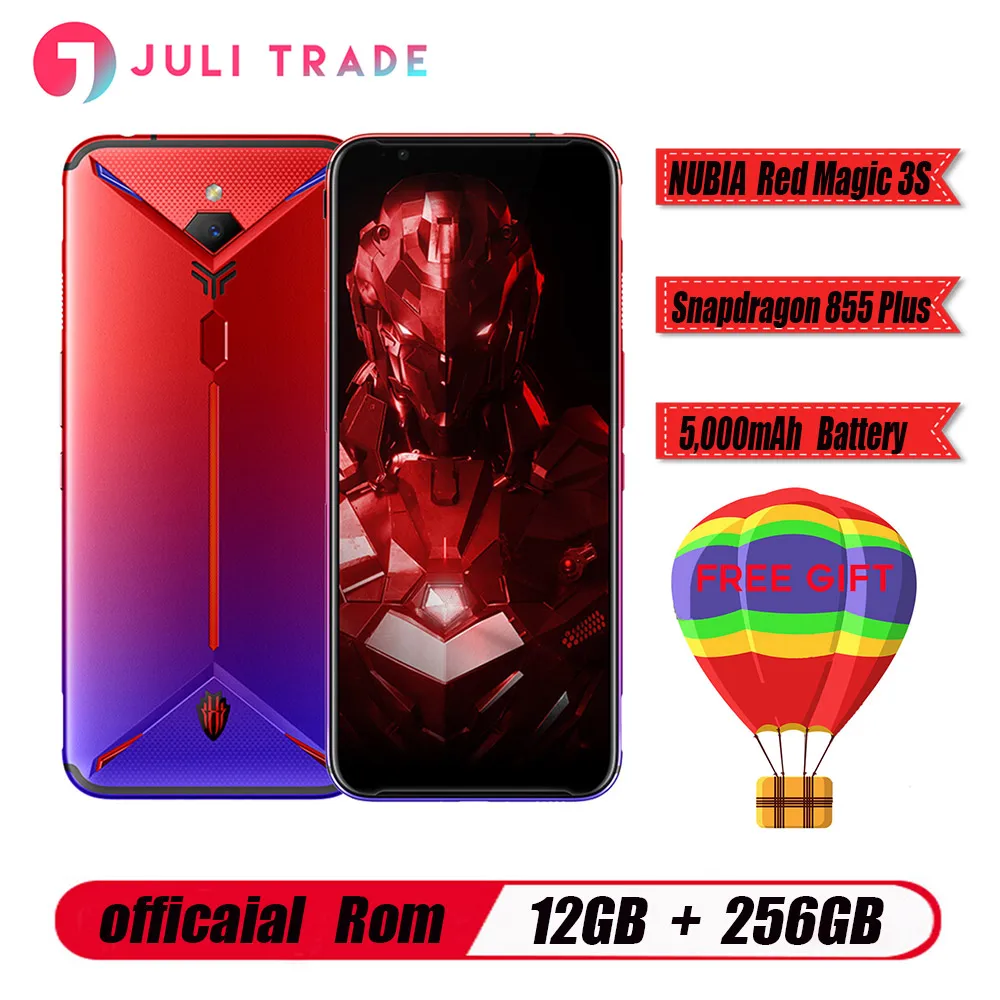  Global version Nubia Red Magic 3S Smartphone 12GB RAM 256GB ROM Snapdragon 855 Plus 6.65