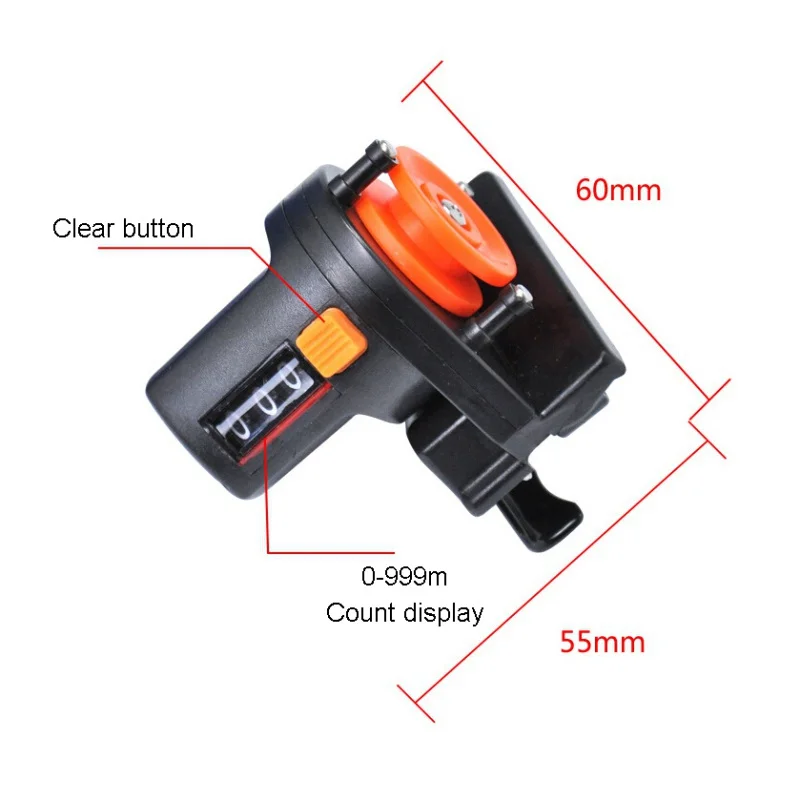 Рыболовная леска, счетчик поиска глубины 0-999 м, 6 см, Рыболовный Инструмент Pesca, длина снасти, калибр, счетчик, точный ручной измеритель, снаряжение