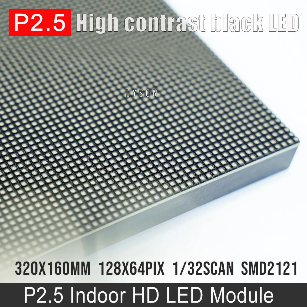 P2.5 комнатный SMD2121 полноцветный светодиодный дисплей модуль 1/32 сканирование 320x160