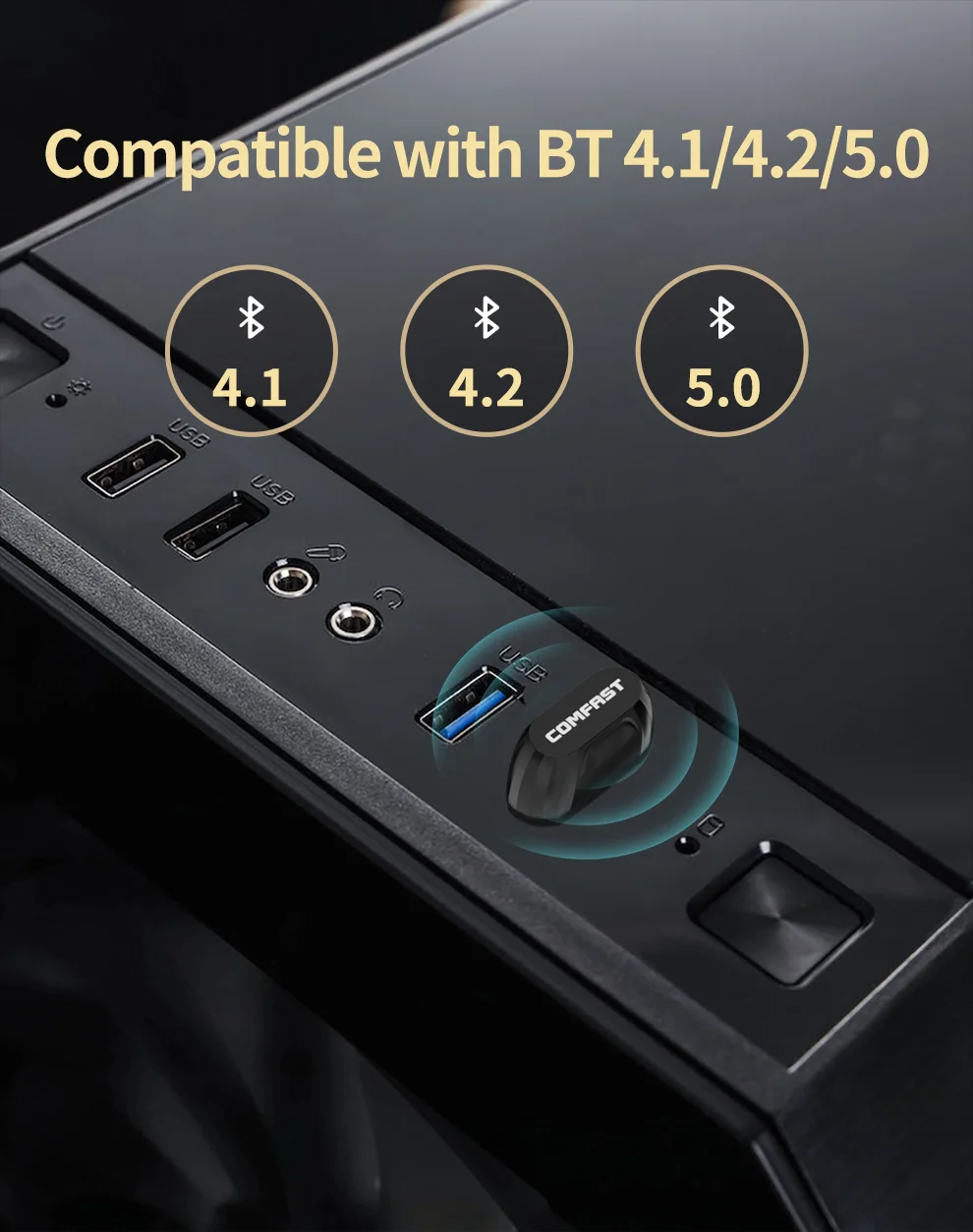 Mini Wireless USB Bluetooth Adapter BT 5.0 Dongle Music Audio Receiver Transmitter for Speaker Mouse Laptop Gamepad Printer