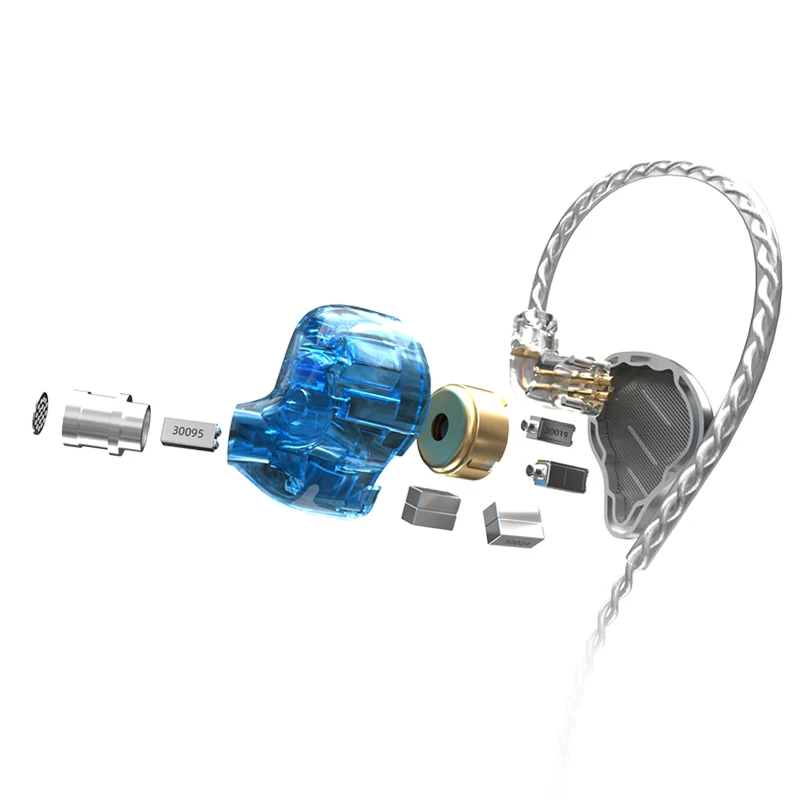 KZ ZAX 16 Units Hybrid Techology Earphone with 0