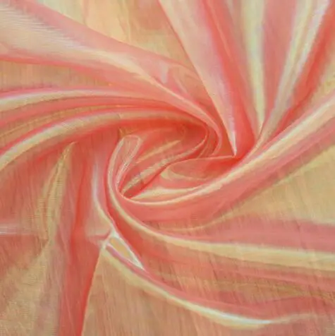 100*150 см дизайнерская цветная блестящая флуоресцентная ткань марля ткань для сцены вуаль Свадебный декор прозрачная голографическая ткань - Цвет: Red