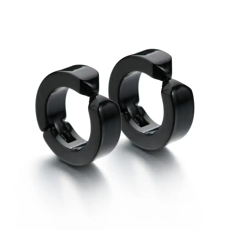 Mall серьги-кольца серебряные золотые 316L серьга-Кольцо из нержавеющей стали серьги для женщин мужчин сережки клип цветные круглые серьги в стиле панк