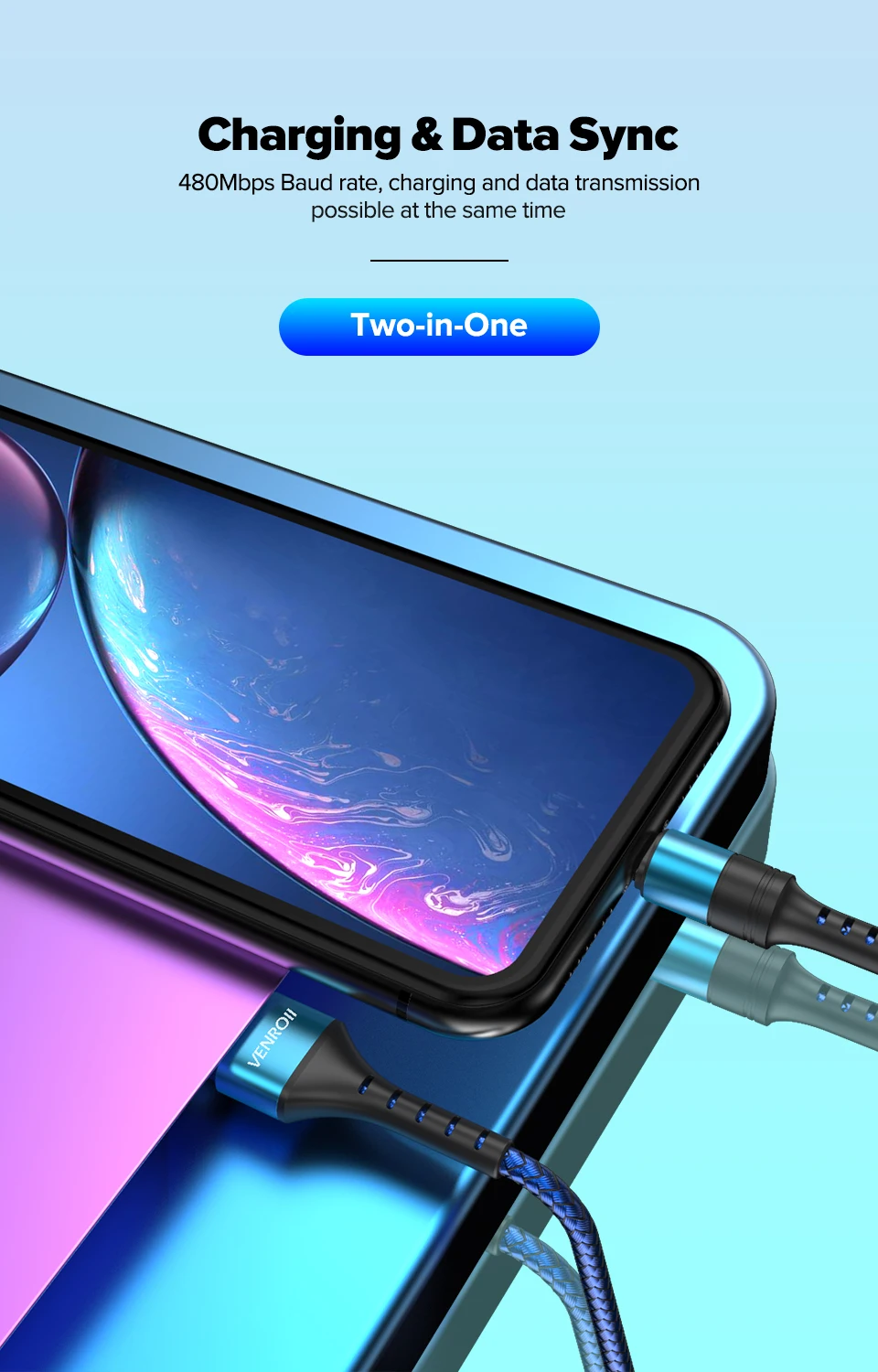 Venroii usb type C кабель 5A Supercharge 1 м 2 м type-C шнур для huawei P30 P20 mate 30 Pro Honor 20 Quick Charge 3,0 4,0 USBC Кабо