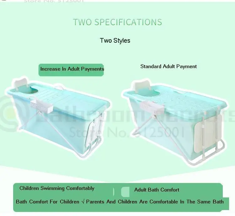 Thickened Plastic Adult Bath Barrel Super Large Children's Home Bath Barrel Adult Bath Barrel Bath Barrel Folding