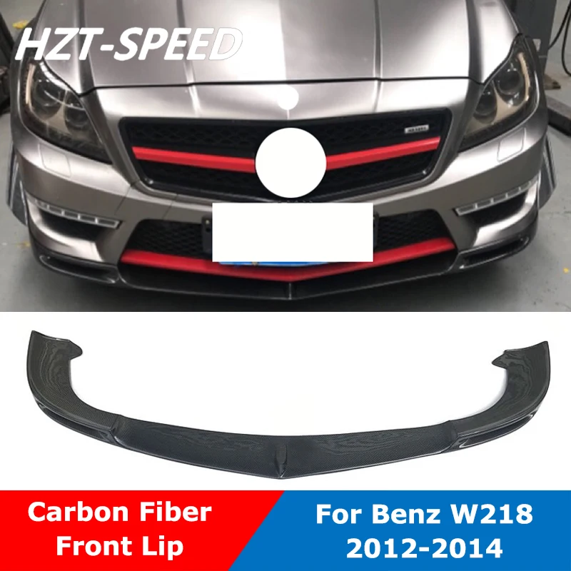 Carbon Fiber Front Bumper Shovel Lip Diffuser Chin For W218 CLS Class CLS63 AMG Car Styling 2012-2014 | Автомобили и мотоциклы