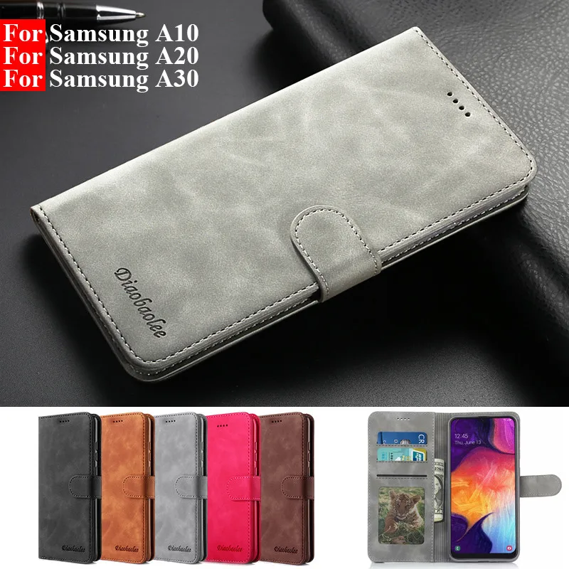 

A10 Case For Samsung A10 Case Leather Vintage Wallet Case On Coque Samsung Galaxy A30 A20 A10 Case Flip Magnetic Phone Cover 360