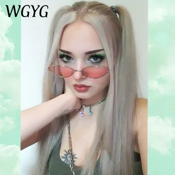 

New fashion sexy ladies cat eye sunglasses ladies metal frame cute retro gradient sunglasses female UV400