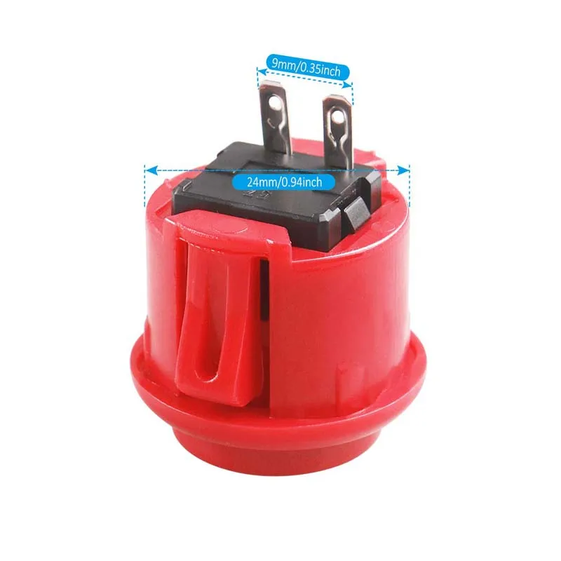 Sanwa OBSF-24 푸시 버튼 DIY 파이팅 스틱 PC 조이스틱 게임 부품에 대 한 2Pcs 24mm OEM 아케이드 단추 스위치 교체