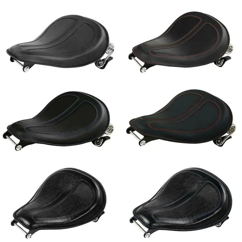 

Motorcycle Solo Rider Seat with Spring Mounting Bracket For Harley Sportster XL1200 XL 883 04-06 10-20 Bobber Chopper Custom