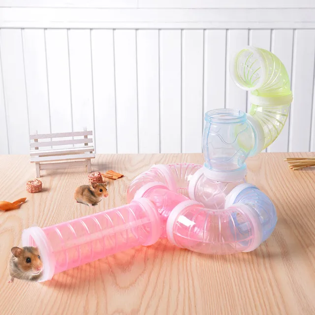 2019 Hot Sell Multi-Style Hamster Tunnel Fittings Transparent Acrylic Cage Hamster Accessories Cheap Small Pet Toys 1