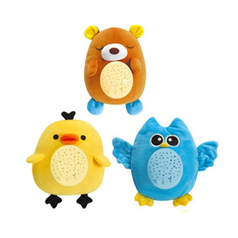 Lumiere Musicale Peluche Bebe Poupees Pat Lampe Dormir Doux Lumiere Led Apaiser Jouets Pour Enfants Bebe Aliexpress