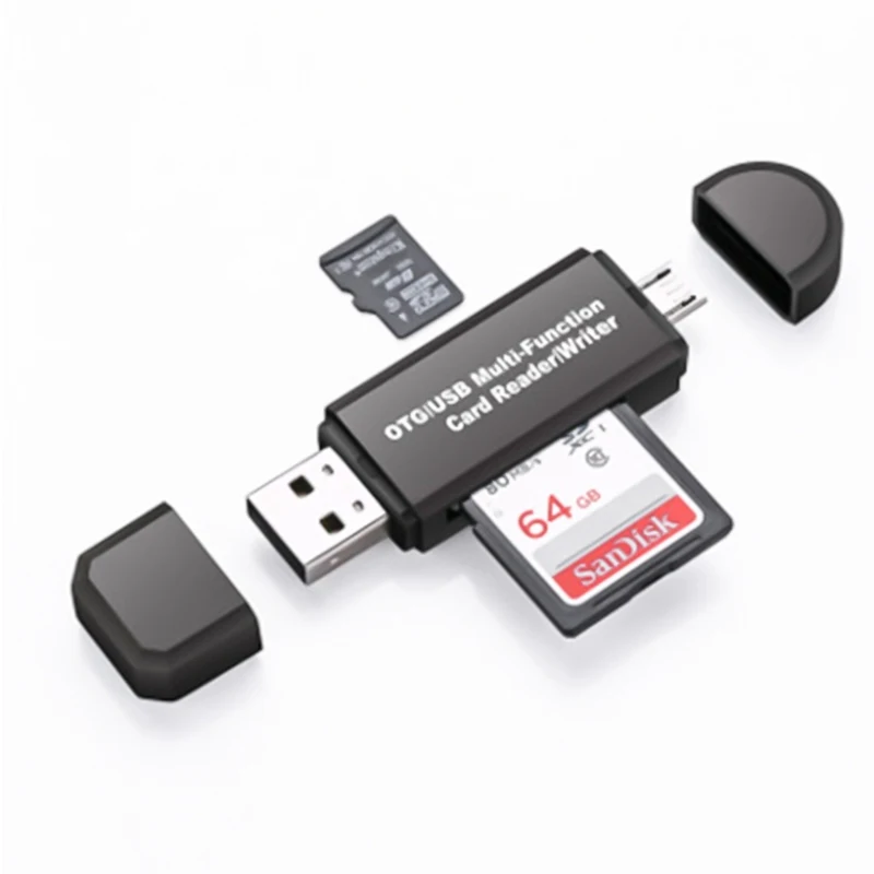 Считыватель карт памяти MINI USB 2,0 OTG Micro SD/SDXC TF адаптер для чтения карт для ПК ноутбука