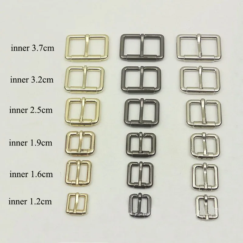 50pcs 12/16/19/25/32/37mm Square D Ring Pin Buckles DIY Leather Belt Strap Adjustable Roller Slider Buckle Hardware Accessory 30pc mini 12mm pin belt buckle for bags straps ring adjust roller slider buckles diy clothing belts leather sewing accessory