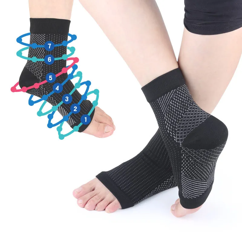 

Elastic Compression Socks for Women Men Heel Protector Anti Fatigue Pain Relief Gel Heel Socks Moisturizing Anti Cracked Skin