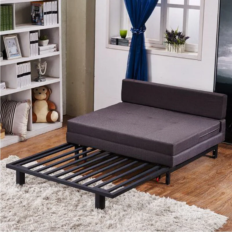 260325/1.45m/High-density sponge/Foldable sofa bed/Lazy living room leather art sofa furniture/Home