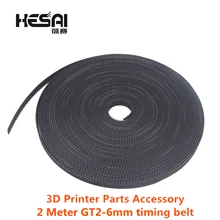 

3D Printer Parts Accessory 2m/5m/10m GT2-6mm Rubber Samll Backlash Open Belt Width 6mm GT2 3D printer Timing Belt Hermet Belt