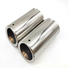 

2pcs Car Tail Exhaust Tip Pipes Stainless Steel For BMW E90 E92 325i 328i 3 Series 2006 - 2010