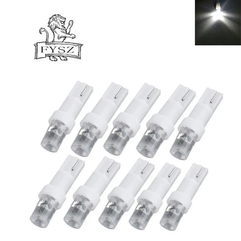 10 шт. T5 led 0 15 Вт приборная панель для автомобиля белые лампы с гнездом головки
