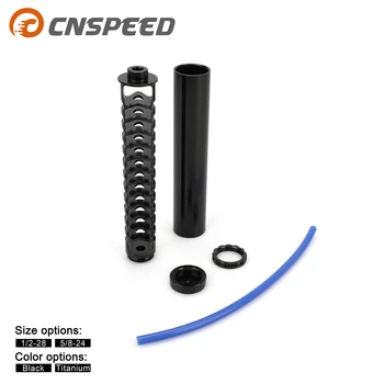 

Extended 10 inch Spiral 1/2-28 5/8-24 Single Core Fuel Filter For NaPa 4003 WIX 24003 Car Solvent 7075 Aluminum