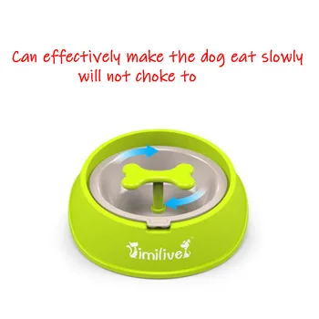 

Bone Shaped Pet Dog Bowl Puppy Drinking Water Slow Feeder Dog Food Bowls Water Dishes for Small Large Dog Pet Feeding Supplies