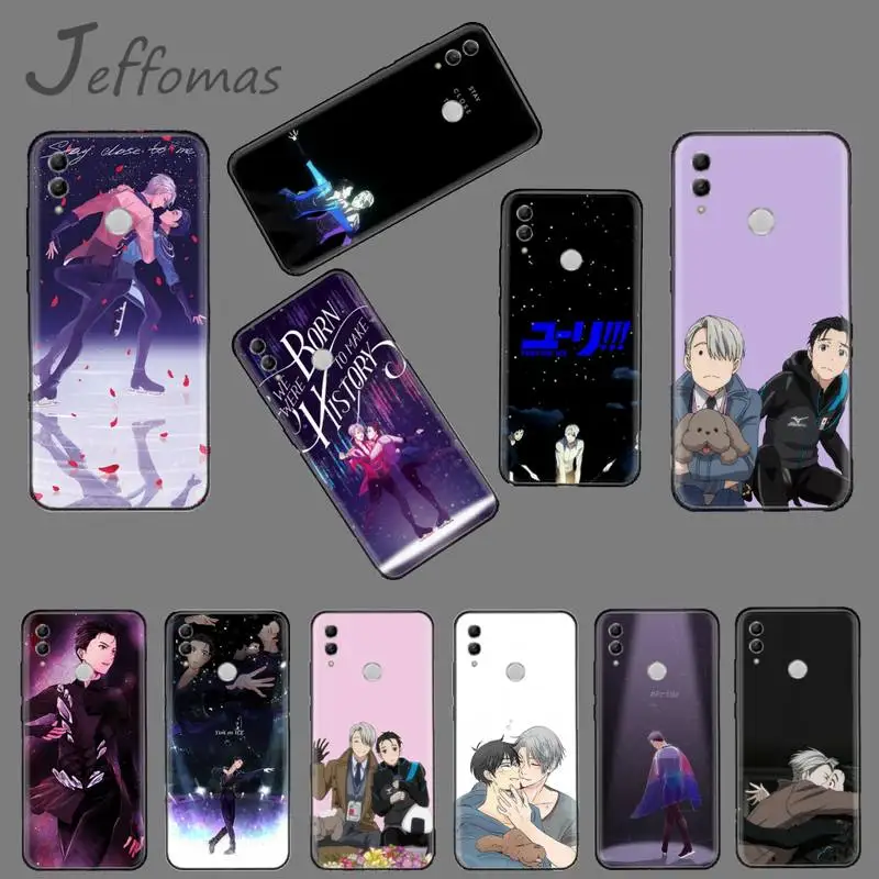 yuri on ice Animation TV boy Custom Photo Soft Phone Case For Huawei Honor 7C 7A 8X 8A 9 10 10i Lite 20 NOVA 3i 3e | Мобильные