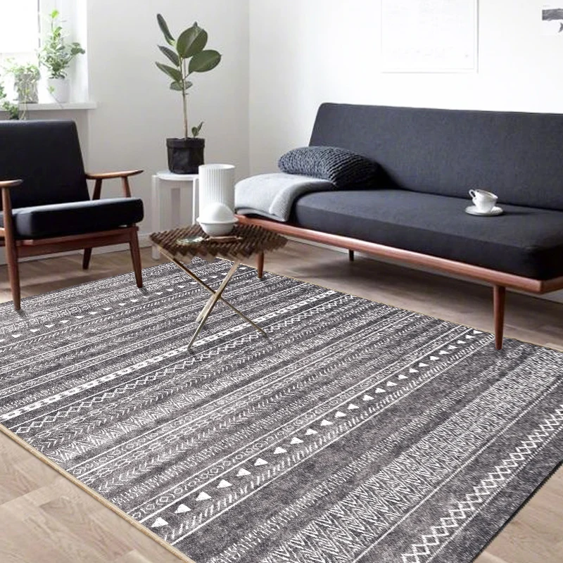  Moroccan Carpet Livingroom Modern Simple Bedroom Rug Sofa Coffee Table Rug Study Room Floor Mat Geo - 4000049353168