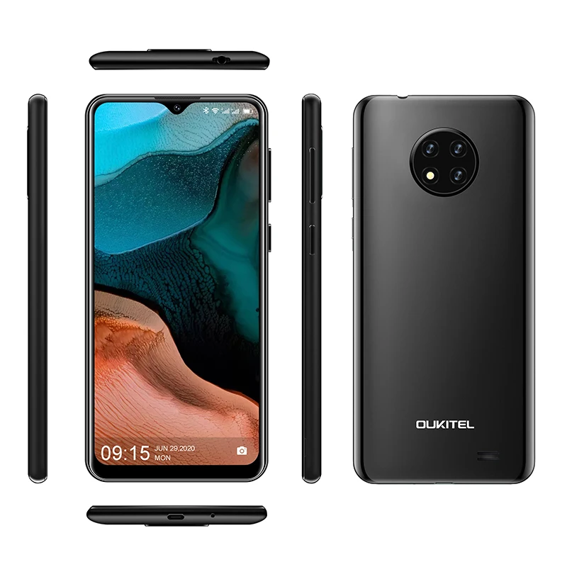 OUKITEL C19 6.49''HD 2GB 16GB Smartphone Quad Core 13MP Triple Camera Android 10 Global Version MTK6737 4000mAh 4G Mobile Phone android 10 cellphones