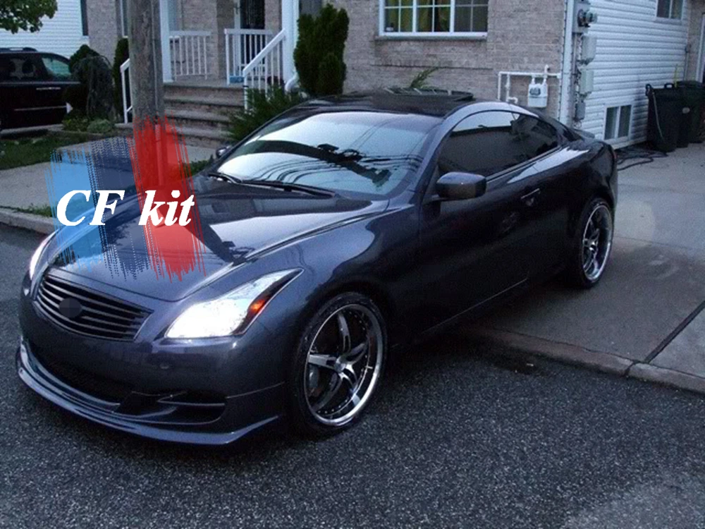 CF комплект H2 стиль PU передняя губа для Infiniti G37 2008-2010 спойлер передний бампер губы автомобиля Стайлинг