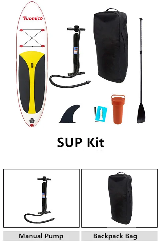 Портативные надувные доски для серфинга SUP красный 117*30*6"