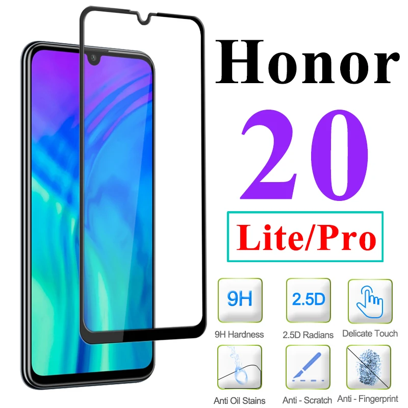 Закаленное стекло Honor 20 Lite Light для huawei Pro Armor Xonor View Защитная пленка экрана Huawey Hono Honer