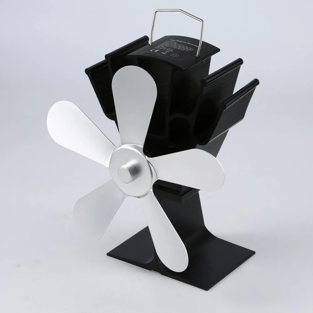 Пятилистный тепловая мощность вентилятор для камина тепловая мощность ed дровяная плита вентилятор для деревянного бревна горелка для камина Экологичные вентиляторы бревенчатые нагреватели