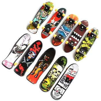 

Children's Educational Toys Creative Fingertip Movement Finger board Mini Finger Skateboard Alloy Skate Boarding Toys Random Col