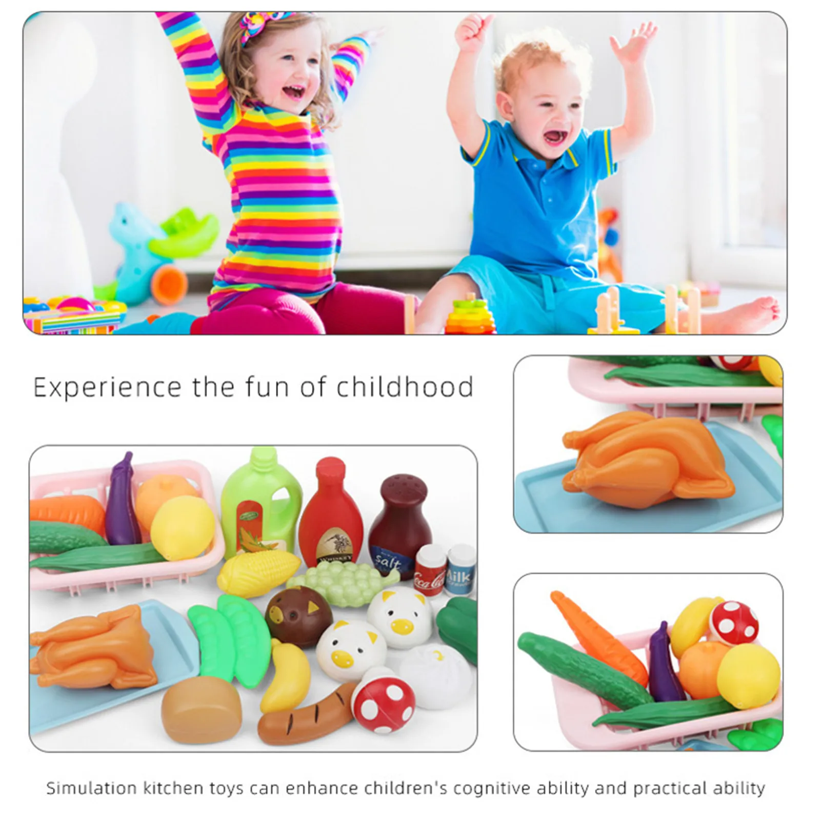 Giocattoli da cucina per bambini simulazione utensili da cucina pentole per  alimenti pentola per bambini giochi di imitazione Set da cucina giocattoli
