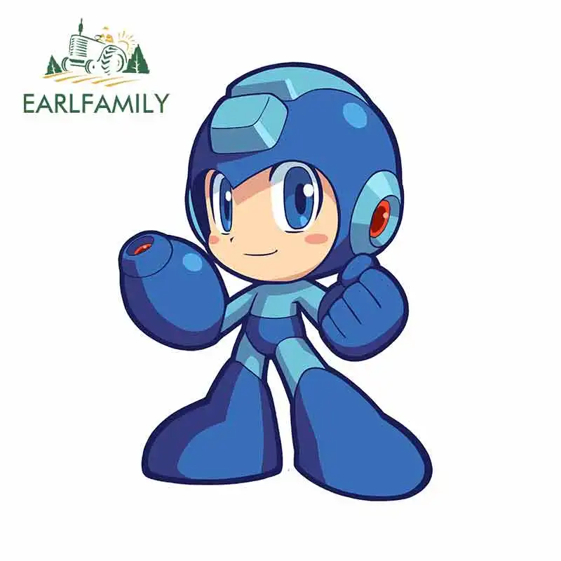 

EARLFAMILY 13cm x 13cm for Mega Man Anime RV VAN DIY Fine Decal Bumper Trunk Truck Graphics Sunscreen Vinyl JDM Car Accessories