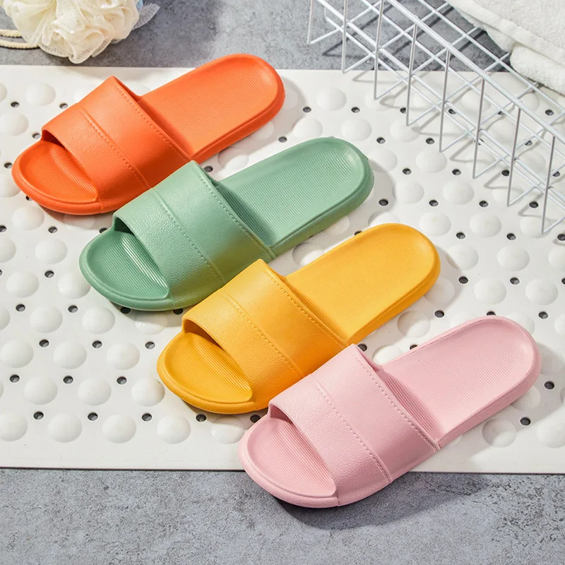 

Minimalist Home Slippers Super Soft Indoor Bathroom Bath Slippers Ultra Thin Wear-Resistant Sandals