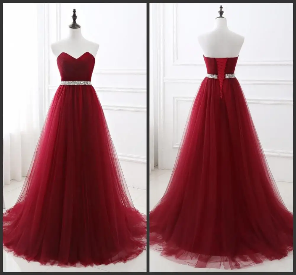 wine colored prom dresses 2019