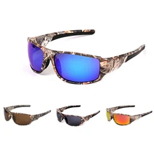Камуфляж поляризованные очки для рыбалки Для мужчин Для женщин Велоспорт Пеший Туризм Солнечные очки для вождения, для улицы, спортивные, аксессуары для глаз, солнцезащитные камуфляжной расцветки, для верховой езды, с защитой от ветра