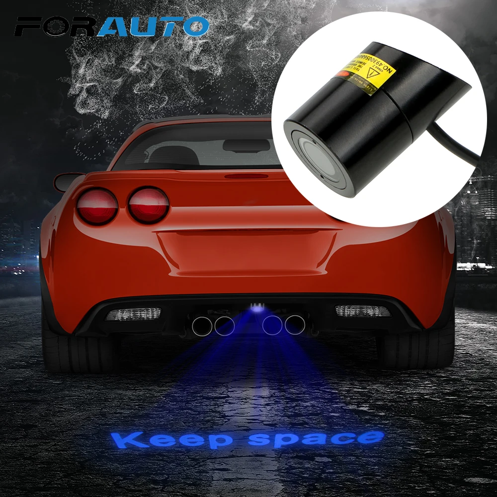 FORAUTO Предупреждение Лазерный Хвост Логотип проектора автомобильный Светодиодный проекционный фонарь автоматический стояночный тормоз лампа заднего Подсветка регистрационного номера