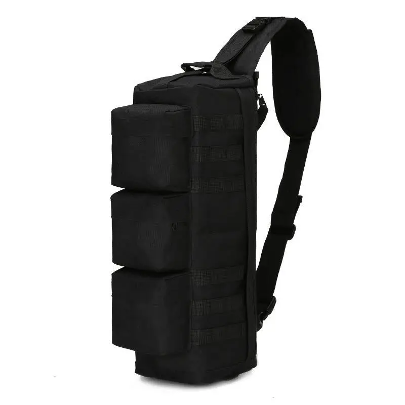 Уличная спортивная походная камуфляжная тактическая сумка, штурмовая наплечная сумка, сумка-мессенджер, военный альпинистский рюкзак, дорожные сумки - Цвет: Black