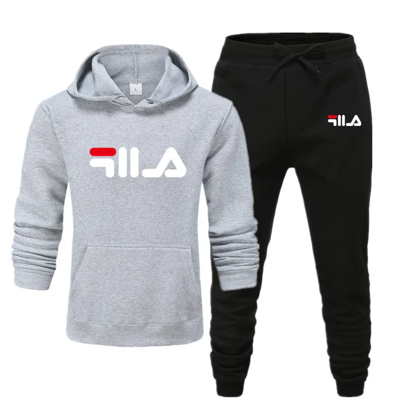 MensSportswear HoodiesSweatpants Jogging Suit Sportswear White Multicolor Printing Comfortable Fashion Large Size Clothes