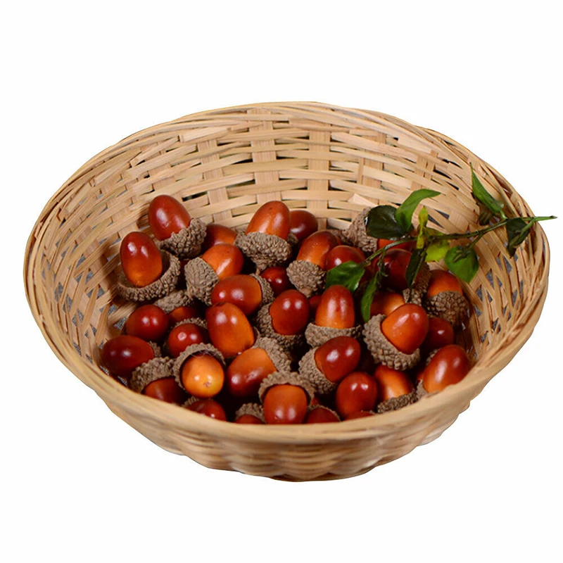 

20x Artificial Acorn Fake Nutty For Home Party Christmas Autumn Decoration NEW