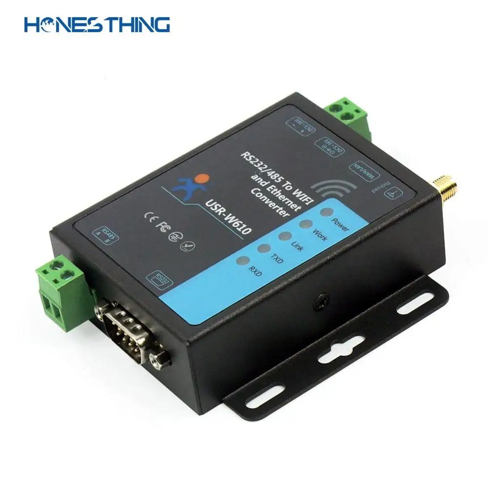 HonesThing RS232 RS485 к wifi Ethernet конвертер последовательный TCP IP Серверный модуль RJ45 LAN адаптер TCP сервер/UDP Modbus шлюз