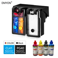 DMYON PG40 CL41 Ink Cartridge Replacement for Canon 40 41 XL for PIXMA IP1800 IP1200 IP1900 IP1600 MX300 MP160 MP140 Printer DMYON PG40 CL41 Ink Cartridge Replacement for Canon 40 41 XL for PIXMA IP1800 IP1200 IP1900 IP1600 MX300 MP160 MP140 Printer