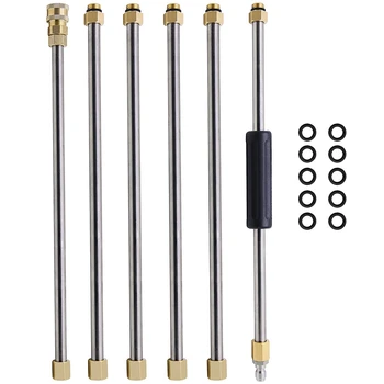 

90 Inch Universal Wand Set Car Washing Pressure Washer Wand Extension, Replacement Lance Power Washer Lance 1/4 Inch Thread Quic