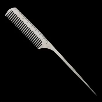

Titanium Steel Comb Professional Ultra-thin Metal Hair Cutting Comb Hairdressing Steel Comb Flat Head Comb Dedicated 8 Styles