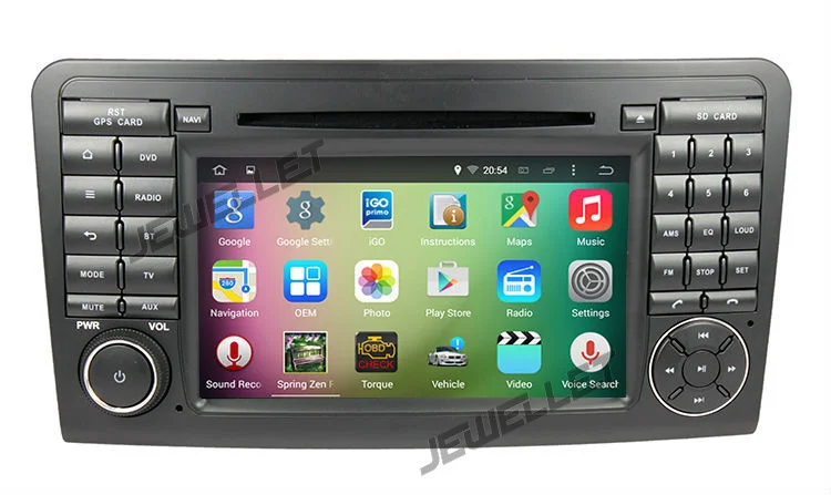 Четырехъядерный Android 9,0 автомобильный DVD gps Радио Навигация для Benz R класс W251 2006-2012 с 4G/Wifi DVR OBD 1080P